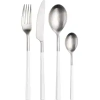 Pintinox Hive Weiß Besteckset 24-teilig - Edelstahl & ABS - Hochwertiges Besteck für Gastronomie