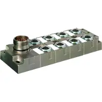 Murr Elektronik MVP-Metall, 8xM12, 5pol, Steck. M23 19pol. Steckerabgang frontseitig Ersatz für 27535
