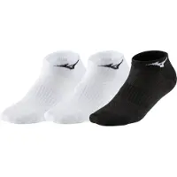 Mizuno Training Mid Socken (3 Paar) - weiß/weiß/schwarz-44-46