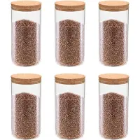 vidaXL Vorratsgläser mit Korkdeckel 6 Stk. 1400 ml