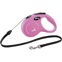 Flexi Rollleine Classic - Cord Leash - Rosa - M - 5 Meter