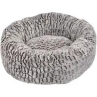 Flamingo Hundebett Snoozzy rund grau/schwarz, Maße: 50 x 18 cm