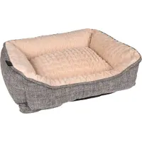 Flamingo Hundekorb Zupo Rechteckig 50x40x16 cm Grau