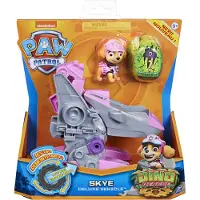 Spin Master PAW Patrol Dino Rescue Skyes Basis Fahrzeug mit Rückzieh-Mechanismus, inklusive Hundefigur und Überraschungs-Dino, Spielzeug für Kinder ab 3 Jahren, 3 Jahr(e), Mehrfarbig