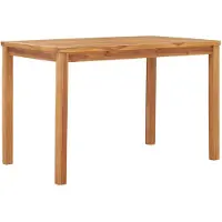 vidaXL Garten-Esstisch 120x70x77 cm Massivholz Teak