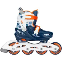 Nijdam Verstellbare Inline-Skates, EU 25–28, PolyurethanRollen, ABEC-5-Kugellager