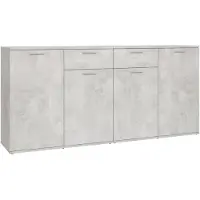 vidaXL Sideboard Betongrau 160x36x75 cm Holzwerkstoff
