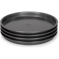 Patisse Backform-Set Tiefschwanz 20 cm Stahl schwarz 4 Stück