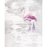 Komar Vliestapete "Digitaldruck Vlies - Pink Flamingo - Größe 200 x 250 cm" bedruckt glatt Wohnzimmer, Schlafzimmer
