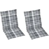 vidaXL Gartenstuhlauflagen für Niedriglehner 2 Stk. 100x50x3 cm