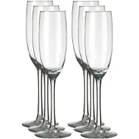 Royal Leerdam Champagnerglaser Plaza - 6x Stuck - 190 ml - Glas