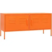 vidaXL TV-Schrank Orange 105x35x50 cm Stahl