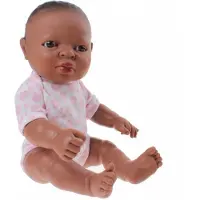 Berjuan Afrikanische Neugeborenenpuppe Mit Kleidung 30 Cm