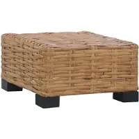 vidaXL Couchtisch 47x47x28 cm Rattan Natur