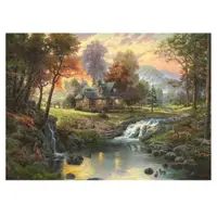 Schmidt Puzzles TK Holzhaus a.Bach 1.000T.