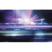 Komar Vliestapete "Digitaldruck Vlies - Open Air Electro - Größe 400 x 250 cm" bedruckt glatt Wohnzimmer, Schlafzimmer