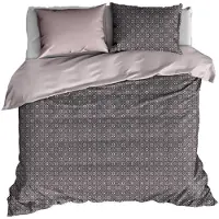 De Witte Lietaer bettbezug 260 x 240 cm Baumwolle rosa/schwarz