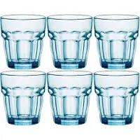 Bormioli Rocco Tumbler Rock Bar Ice Blue 27 cl (Set von 6 Stück)