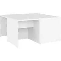 vidaXL Couchtische 4 Stk. Weiß 33x33x33 cm Holzwerkstoff