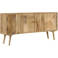 vidaXL Sideboard Mango Massivholz 110x30x60 cm