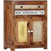 vidaXL Beistellschrank 60x30x75 cm Massivholz Akazie