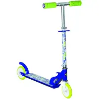 Muuwmi stuntstep Junior Fußbremse Blau/Grün