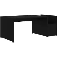 vidaXL Couchtisch Schwarz 90x45x35 cm Holzwerkstoff