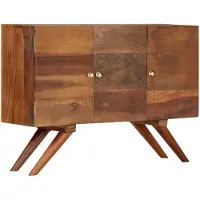 vidaXL Sideboard Braun Altholz Massiv 110x30x75 cm