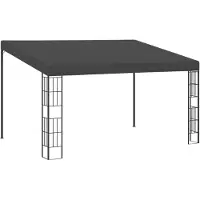 vidaXL Wand-Pavillon 3x4 m Anthrazit Stoff