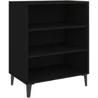vidaXL Sideboard Schwarz 57x35x70 cm Holzwerkstoff