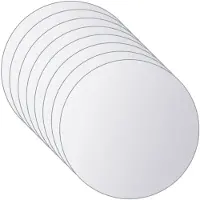 vidaXL 16-tlg. Spiegelfliesen-Set Rund Glas