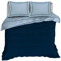 De Witte Lietaer bettbezug Bumblebee200x220 cm Baumwolle marineblau