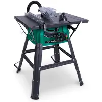 Vonroc Sägetisch - 1500W - Ø210MM - 40T Sägeblatt - inkl. Untergestell - Schwarz/Grün
