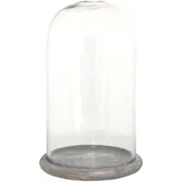 Clayre Eef Glasglocke 6GL3536 Transparent 17x29 cm