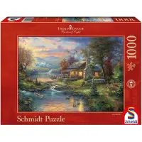 Schmidt 1000 Teile Spiele Puzzle Thomas Kinkade Im Naturparadies 59467