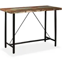 vidaXL Bartisch Altholz Massiv 150x70x107 cm