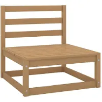 vidaXL Garten-Mittelsofa Honigbraun Massivholz Kiefer