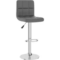 vidaXL Barhocker Grau Kunstleder