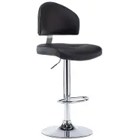 vidaXL Barhocker Schwarz Kunstleder