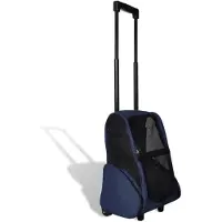 vidaXL Trolley für Haustiere 3-in-1 Faltbar Blau