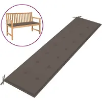 vidaXL Gartenbank-Auflage Taupe 200x50x3 cm Oxford-Gewebe