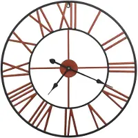 vidaXL Wanduhr Metall 58 cm Rot