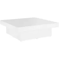 vidaXL Couchtisch Weiß 90x90x28 cm Holzwerkstoff