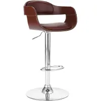 vidaXL Barhocker Braun Kunstleder
