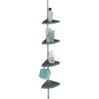 Wenko Teleskop Duschecke Easy Silber in Silber | Gr.: onesize