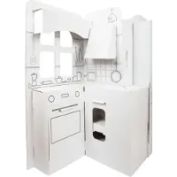 Small Foot kinderküche Junior 117 x 57 cm Karton weiß