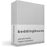 Beddinghouse Spannbettlaken Topper Light Grey (Percal) 196TC-90 x 210 cm