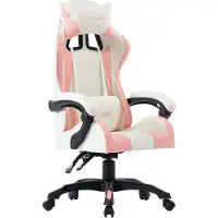 vidaXL Gaming-Stuhl Rosa Kunstleder