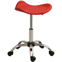vidaXL Bürostuhl Rot Kunstleder