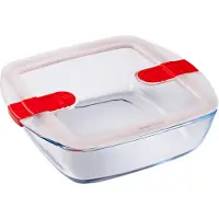 Pyrex Auflaufform Cook & Heat Viereckig Transparent 25 x 22 cm